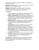 Semejanzas y diferencias entre el poder costituyente y el poder constituido