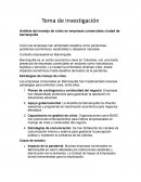 Análisis del manejo de crisis en empresas comerciales Ciudad de Barranquilla