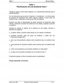 Taller Planificacion de auditoria