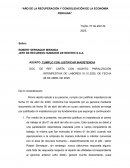 Carta justificacion de inasistencia