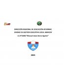 Ruta de trabajo de la semana de gestion