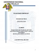 Ecuaciones empíricas