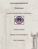 Investigación Economía. Tres economistas reconocidos y sus aportes a la economía