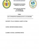 Los 10 Principios generales de la economía