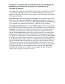 Características de las estrategias de marketing de orientación al producto y orientación al mercado