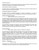 Informe de evaluación de la salud de un paciente masculino