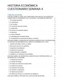 Historia económica Cuestionario