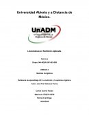 Evidencia de aprendizaje U2. La nutrición y la química orgánica