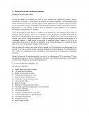 Planificación Operativa de Recursos Humanos