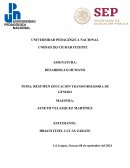 Resumen Educacion transformadora de género