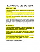 Sacramento del bautismo