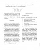 Diseño y simulación de un amplificador de potencia para frecuencias medias con etapa de salida en clase AB causi-complementaria