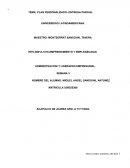 Plan personalizado. Administracion y liderazgo empresarial