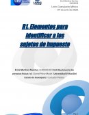 Conceptos clave de los sujetos de impuestos