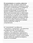 Ciencia y conocimiento