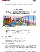 Plan de trabajo Ambientacion de aulas