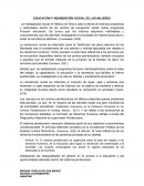 Educación y reinserción social de las mujeres