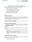 Trabajo de aplicación , Lengua y oratoria