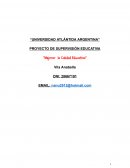 Proyecto de Supervision Educativa