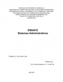 Ensayo Sistemas administrativos