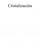 Informe cristalización 4 ESO