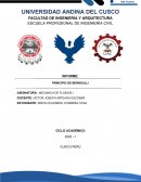 Informe. Principio de Bernoulli