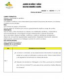 Plan de clase Saberes y pensamiento científico