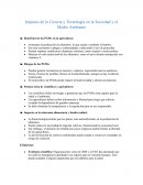 Impacto de la Ciencia y Tecnología en la sociedad y en el medio ambiente