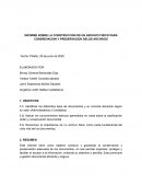 Informe sobre la construccion de un archivo fisico para consrevacion y preservacion de los archivos