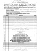 Acta de inventario escolar
