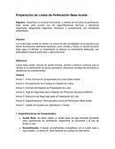 Preparación de lodos de perforación base aceite