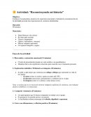 Actividad: “Reconstruyendo mi historia”