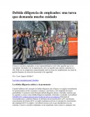 Debida diligencia de empleados