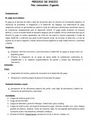 Periodo de inicio. Nos conocemos jugando