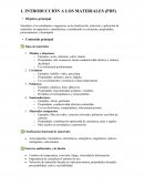 Materiales industriales. Los materiales y la humanidad