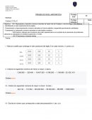 Prueba de matematica 6°