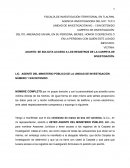 Escrito copia de carpeta de investigación