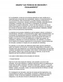 Ensayo “Las técnicas de medición y escalamiento”