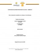 Plan de desarrollo sostenible con enfoque de microfinanzas