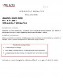 Hidráulica y neumática Evaluación I