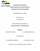 Metodologia de la investigacion. Zapatería 3 hermanos