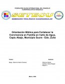 Orientación bíblica para fortalecer la convivencia en familia