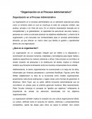 Organización en el proceso administrativo