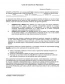 Carta de Garantía de Reparación