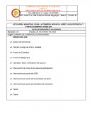 Acta mesa municipal para la primera infancia, niñez, adolescencia y fortalecimiento familiar