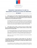 Preguntas y respuestas Ley 21.308 y su reglamento, Decreto n°5 de 2021 del Ministerio de Salud