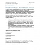 Resumen ejecutivo. Código de ética profesional