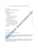 Teorías del aprendizaje y su aplicación en el aula