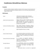 Condiciones atmosféricas adversas