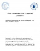 Trabajo experimental de un objeto en caída libre